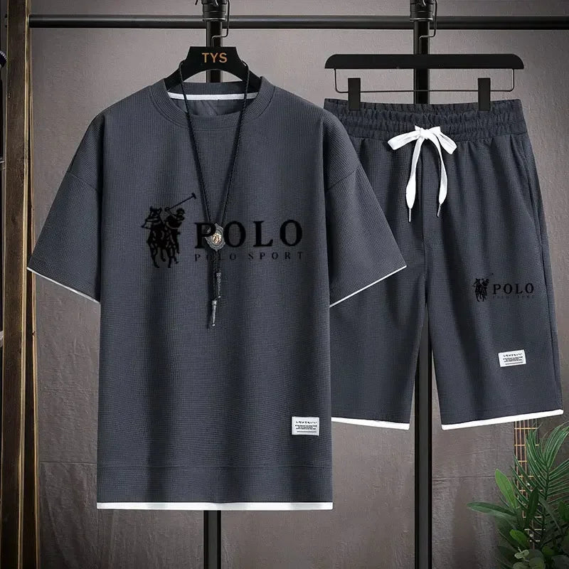 Men's Fitness T-Shirt & Shorts Jogging Set