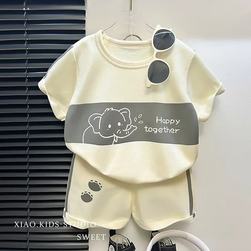 Toddler Striped T-Shirt & Shorts Lounge Set