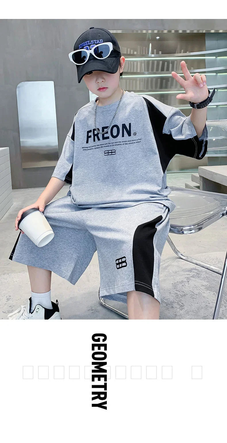 Boys' Sports Short-Sleeve Summer Set