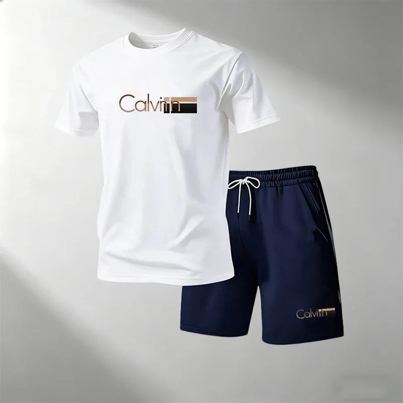 Men's Quick-Dry Fitness T-Shirt & Shorts Set