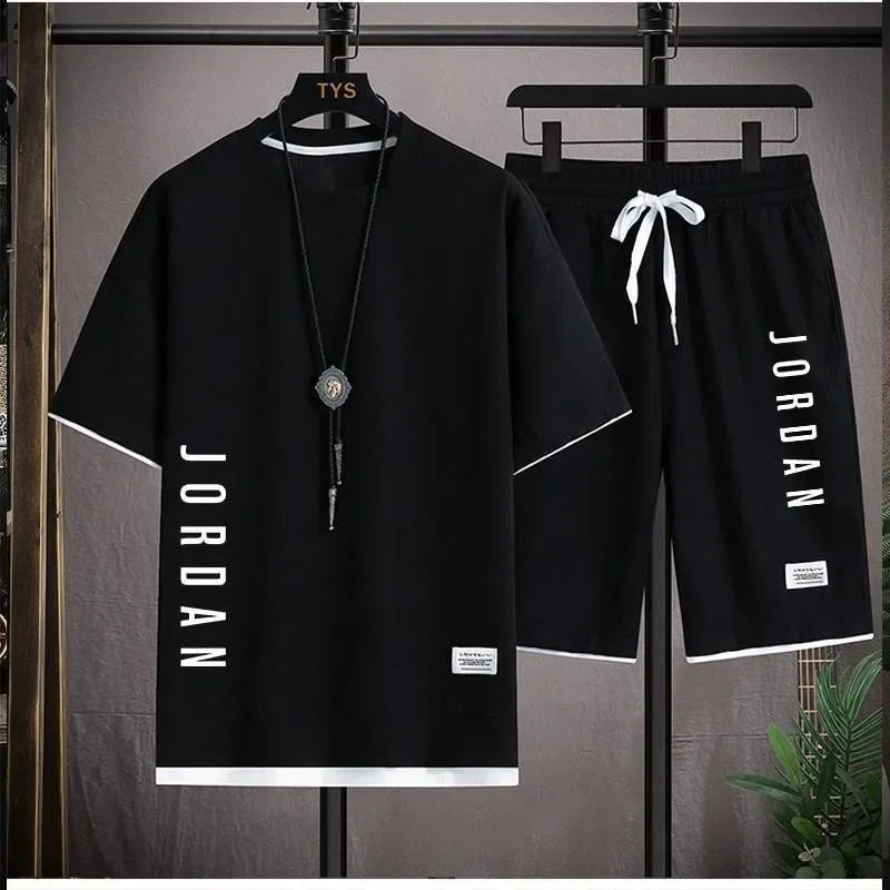 Men's Quick-Dry Basketball T-Shirt & Shorts Set