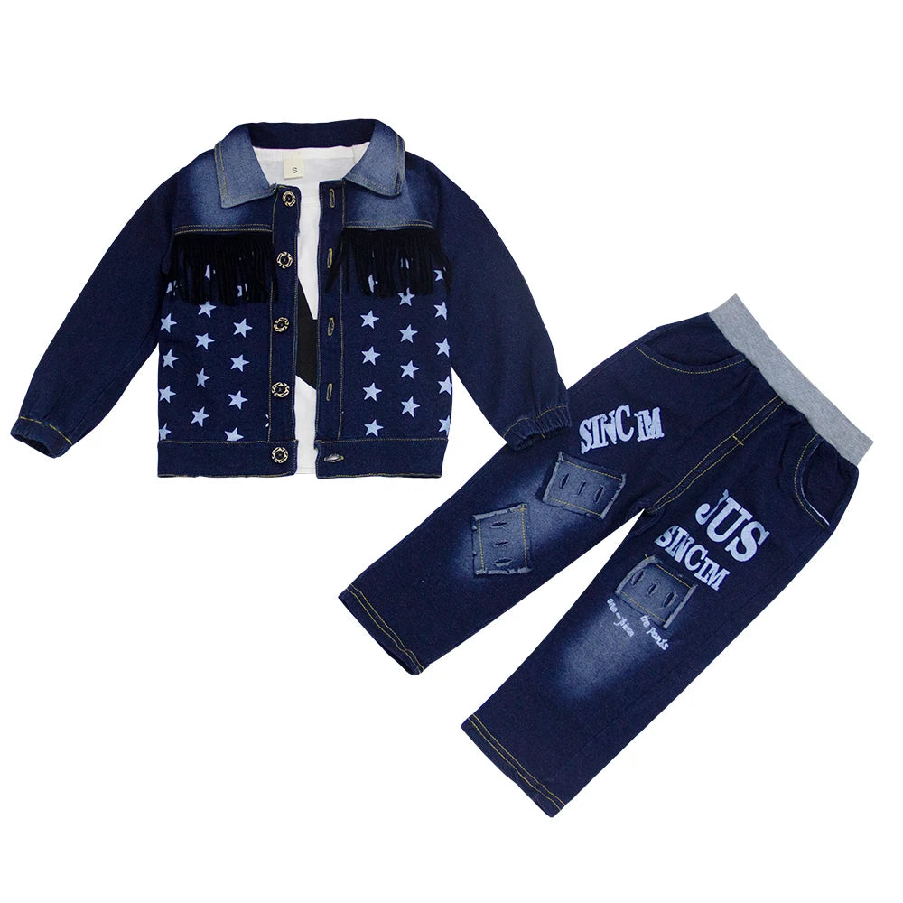 Boys' Denim Coat & Jeans 2-Piece Set