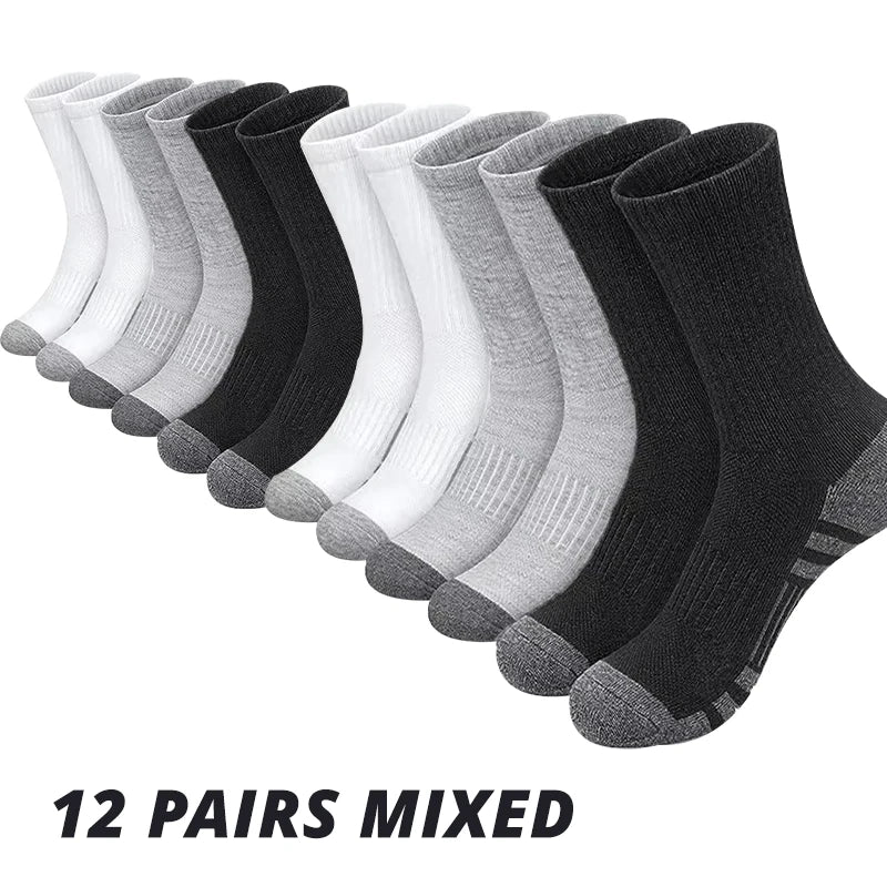 Men's Performance Crew Socks (6 or 12 Pairs)