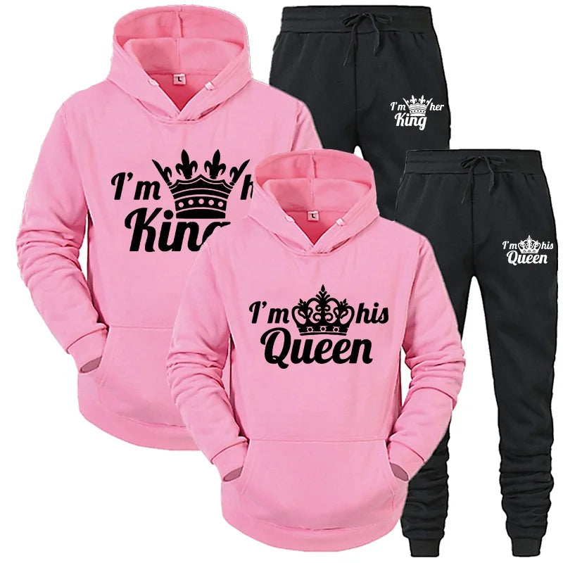 Couples' QUEEN KING Matching Hoodie Set