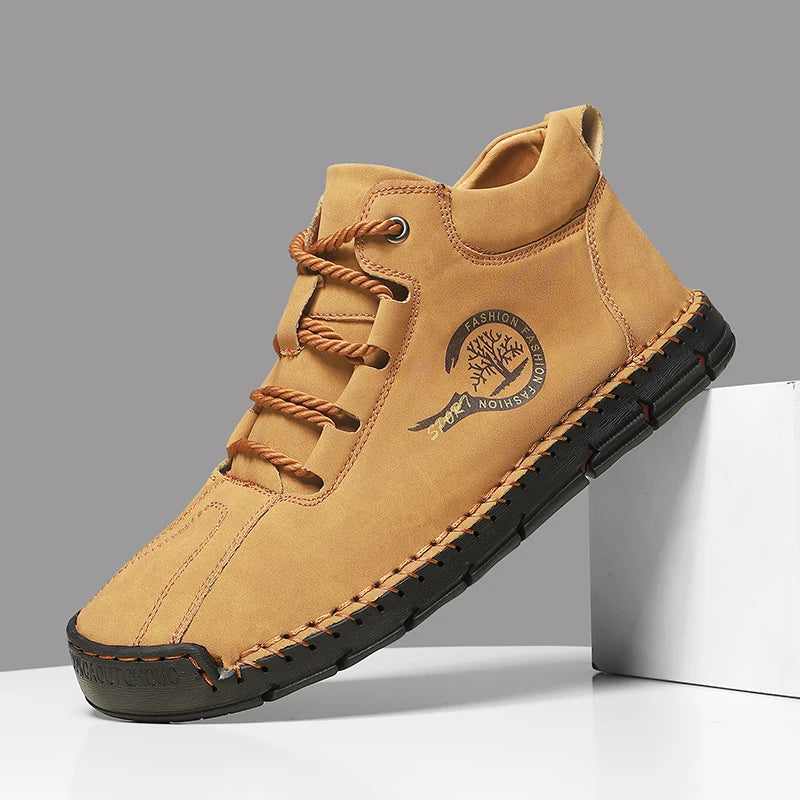 Men's Handmade Leather Outdoor Ankle Boots