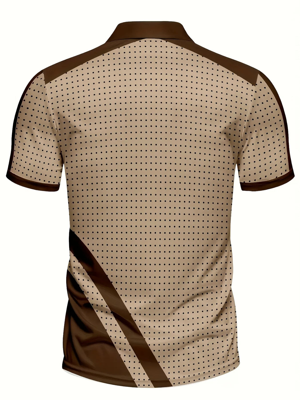 Men's 3D Polka Dot Print Polo Shirt