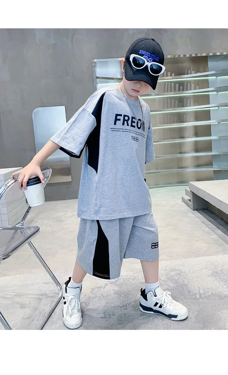 Boys' Sports Short-Sleeve Summer Set