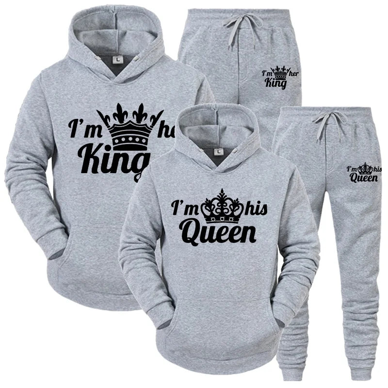 Couples' QUEEN KING Matching Hoodie Set