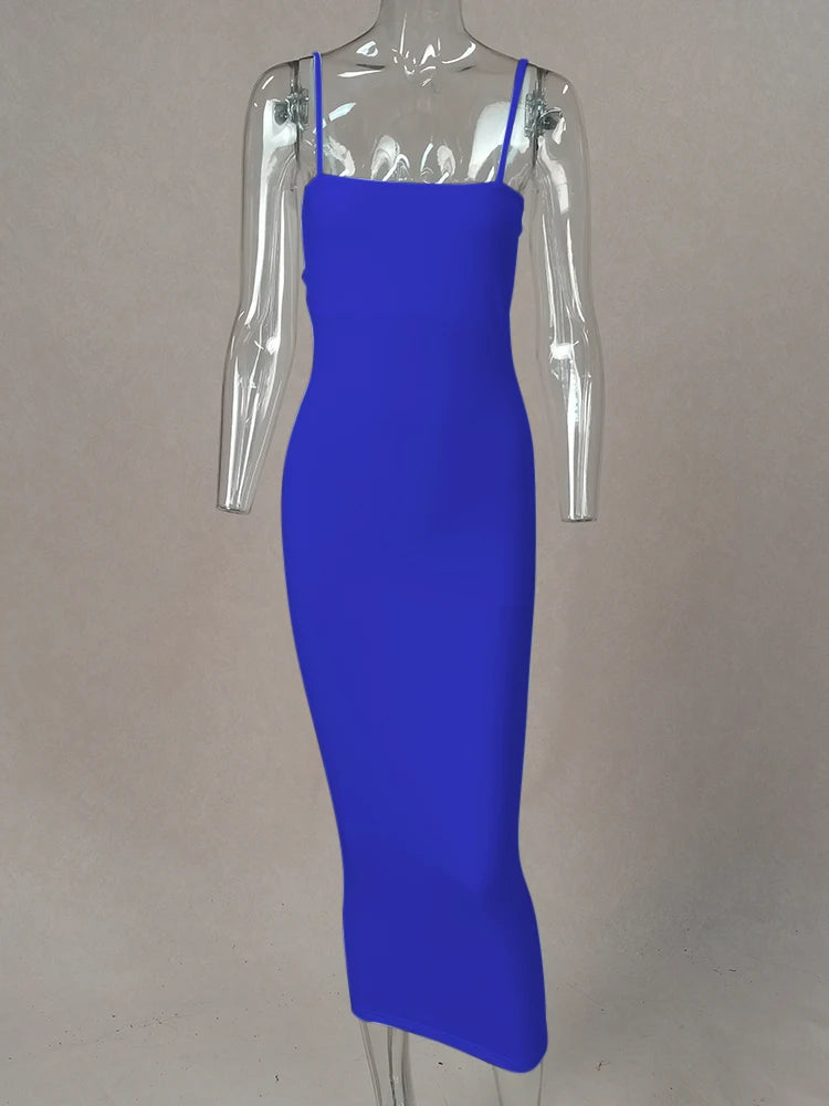 Women's Backless Sling Maxi Dress