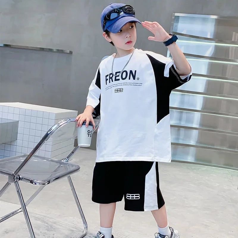 Boys' Sports Short-Sleeve Summer Set