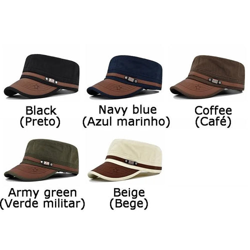 Embroidered Flat Cap