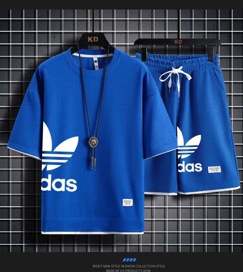 Men's Basketball T-Shirt & Shorts Sports Set