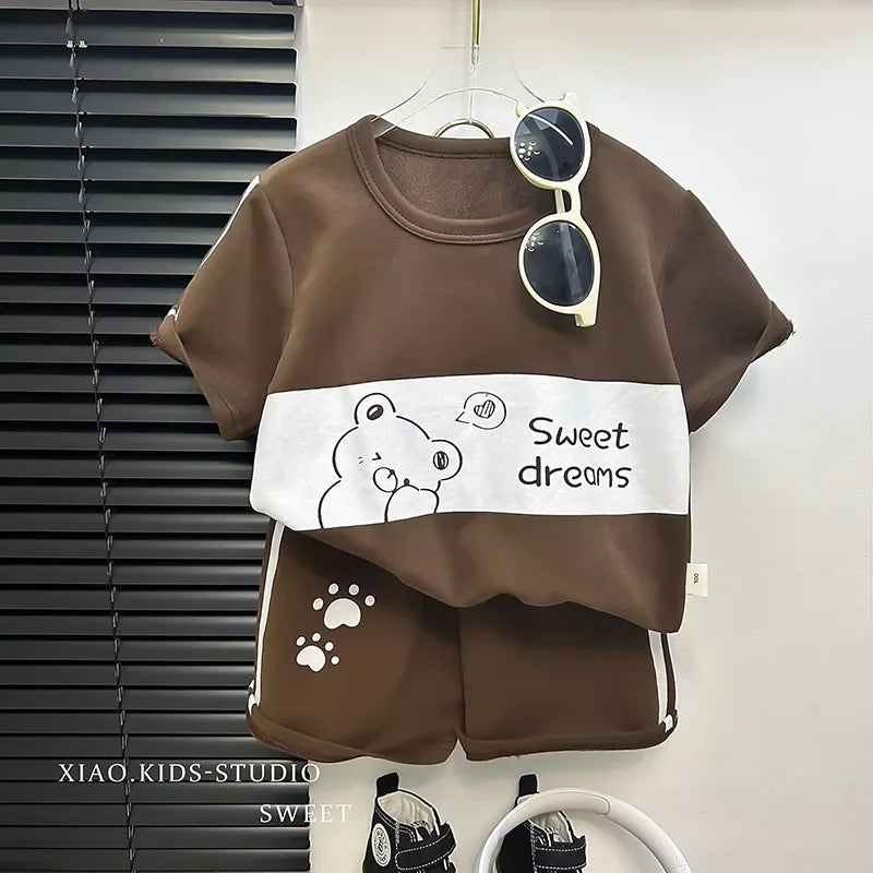 Toddler Striped T-Shirt & Shorts Lounge Set