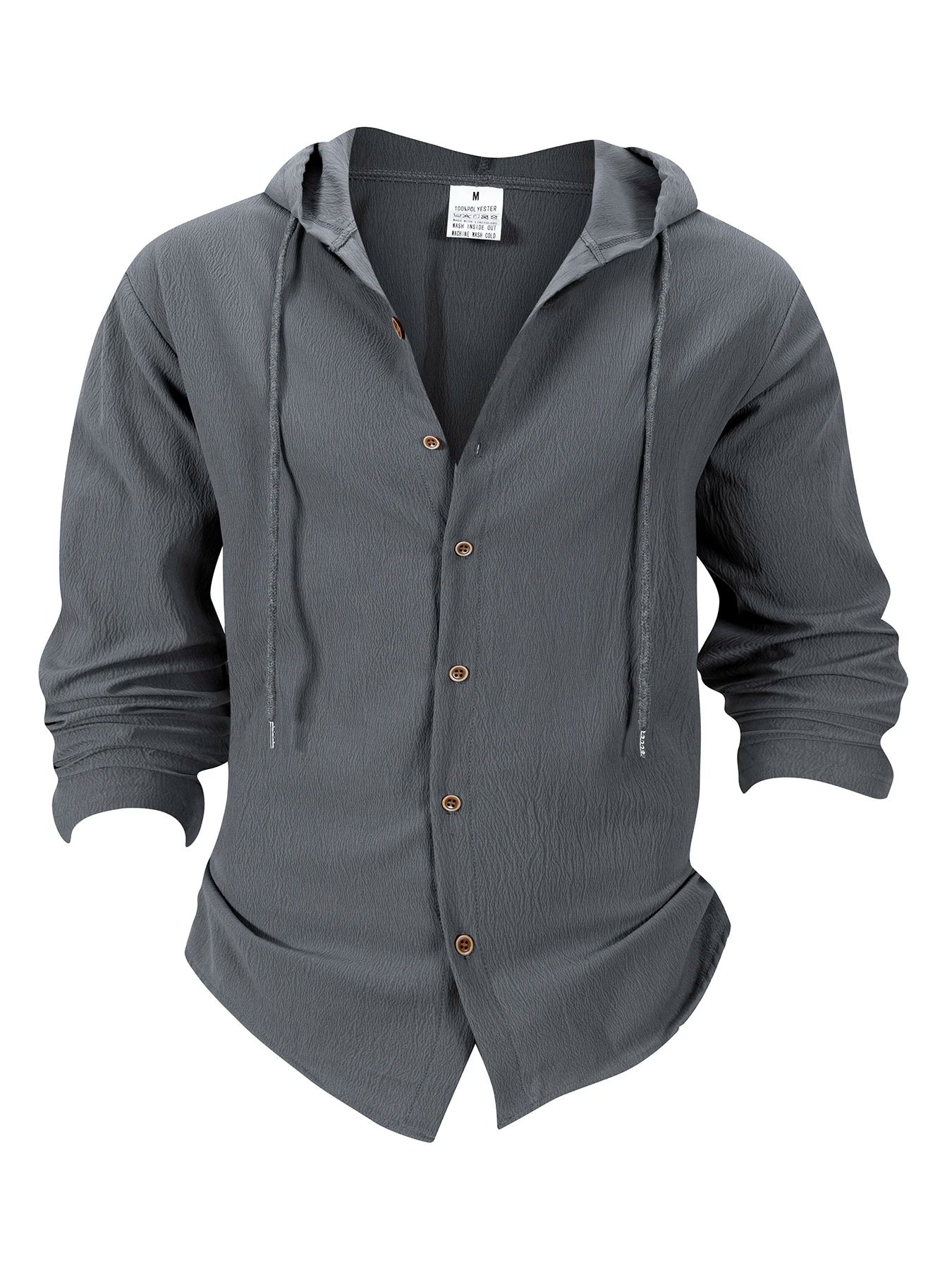 Men's Hooded Linen Beach Shirt