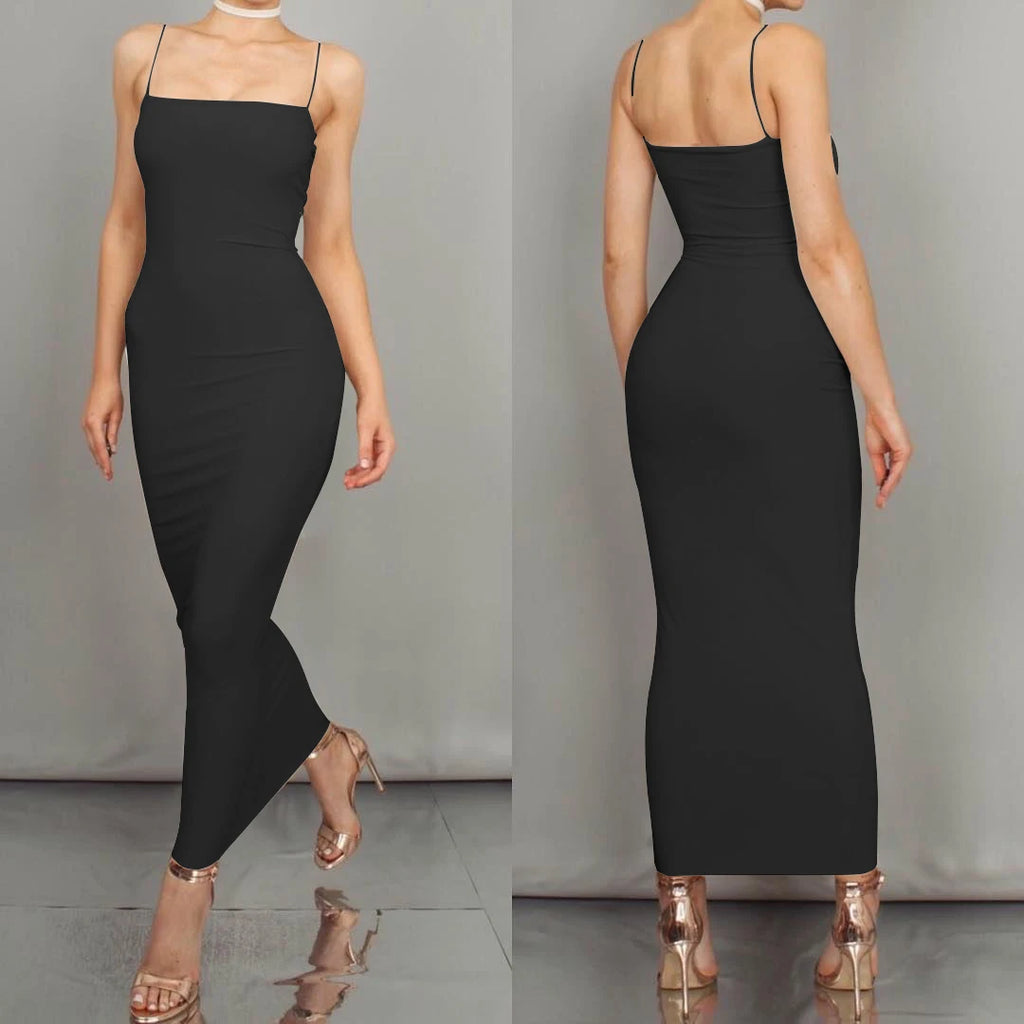 Women's Backless Sling Maxi Dress