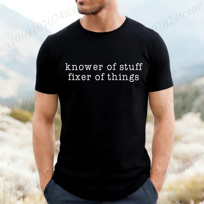 Men's 'Knower of Stuff' Funny Graphic T-Shirt