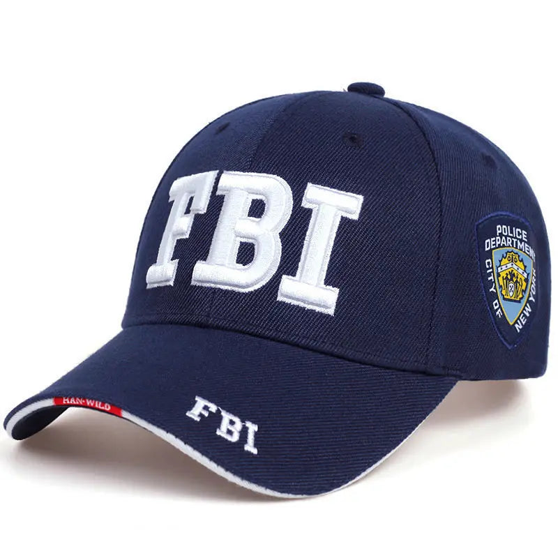 Letter-Embroidered Snapback Cap
