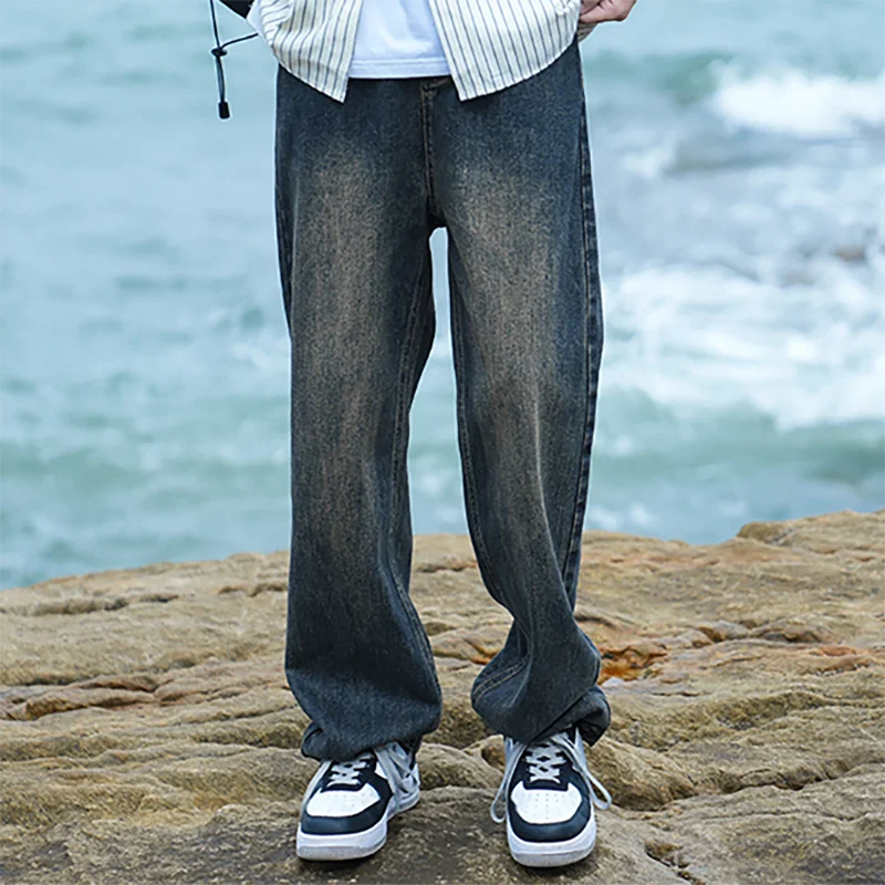 Men's American Retro Y2K Baggy Denim Jeans