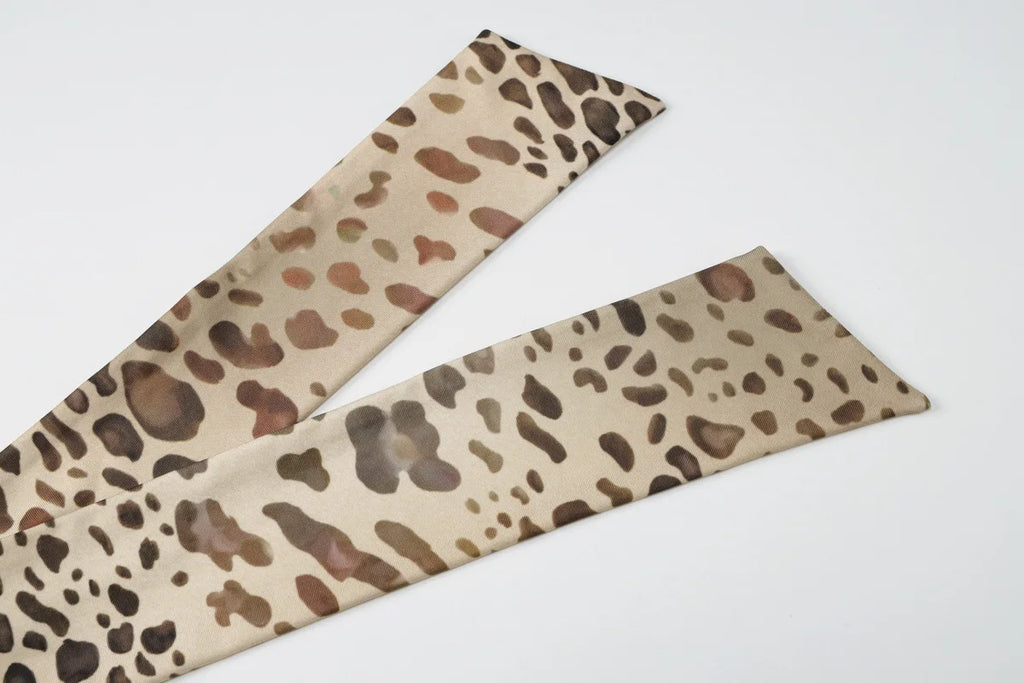 Women's Halter Leopard Bandage Maxi Dress