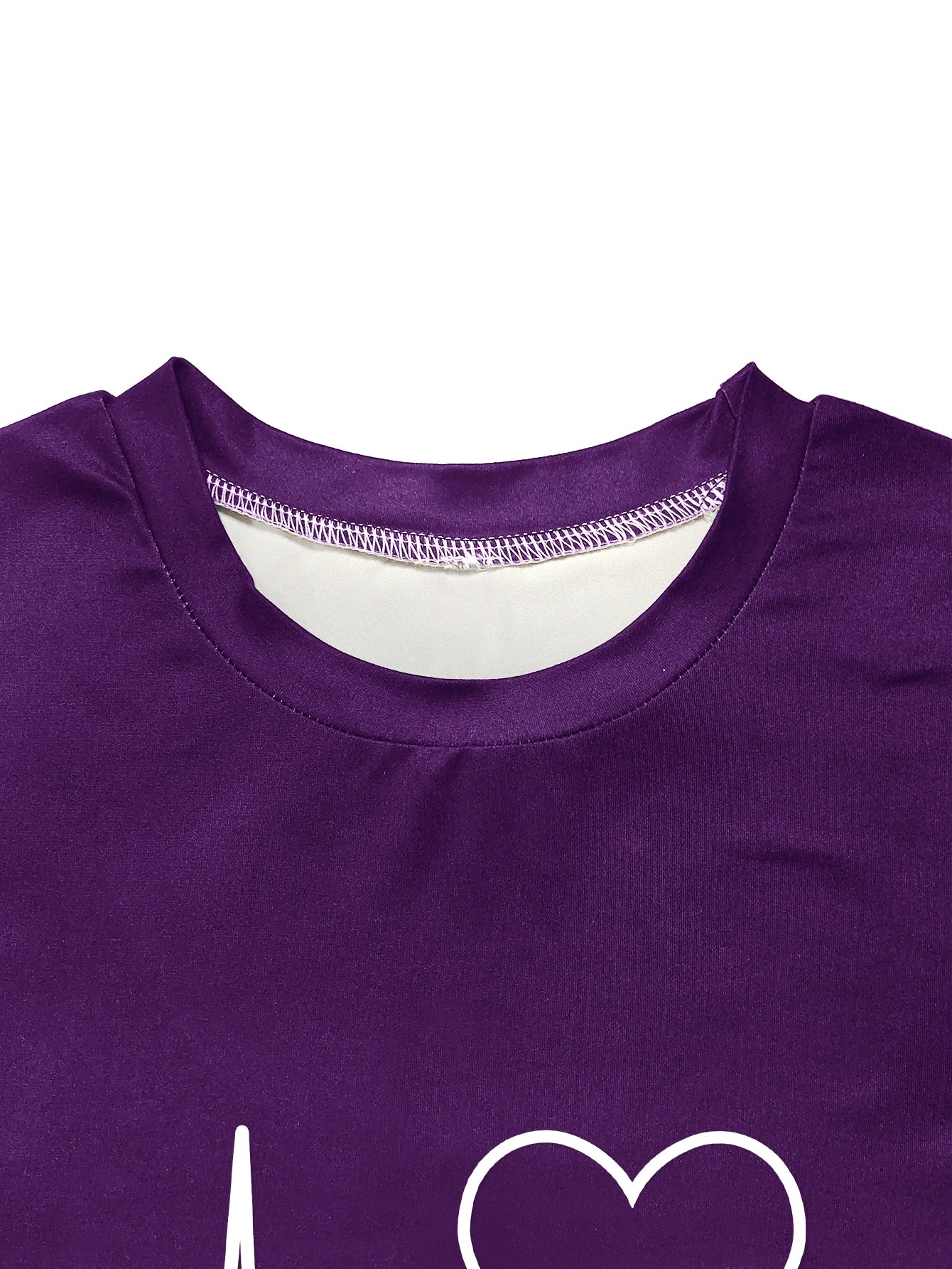 Women's Heart Print Gradient Summer Set