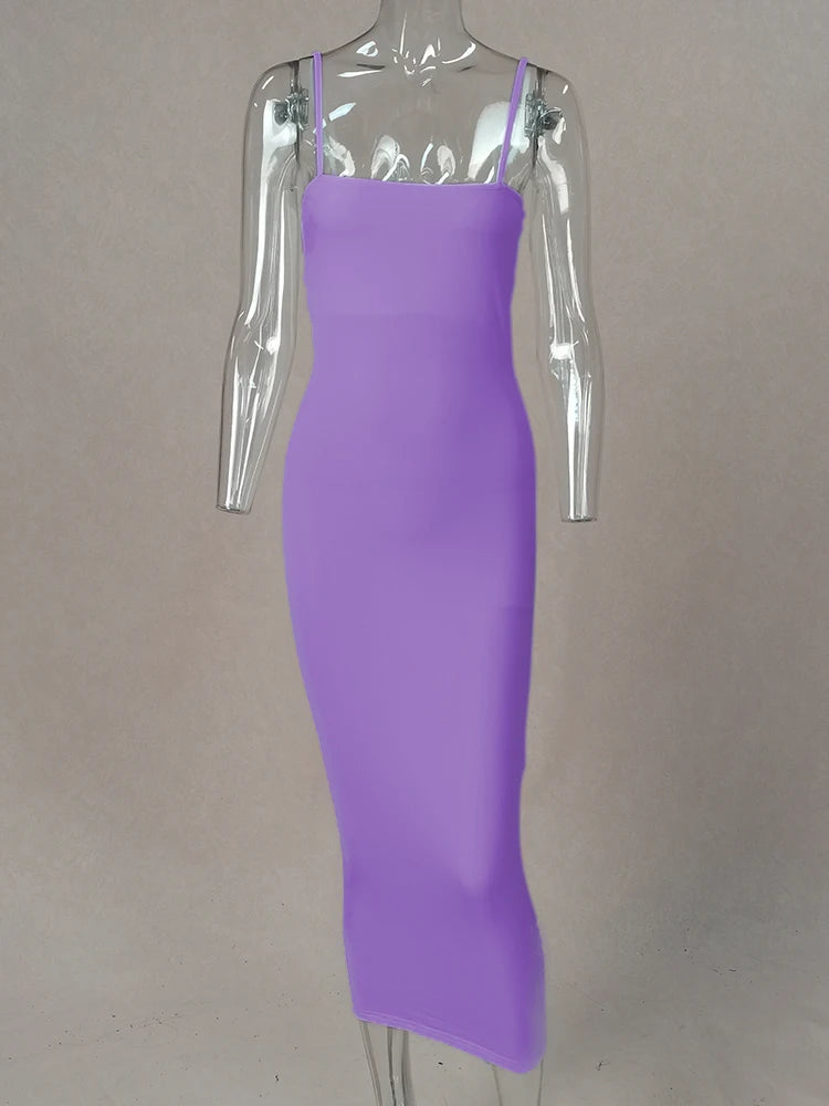 Women's Backless Sling Maxi Dress
