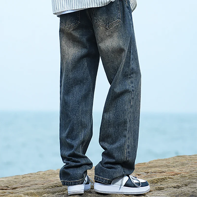 Men's American Retro Y2K Baggy Denim Jeans