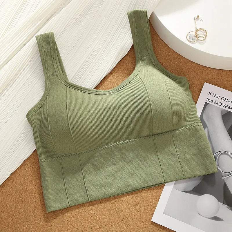 Women's Seamless Push-Up Sports Bra