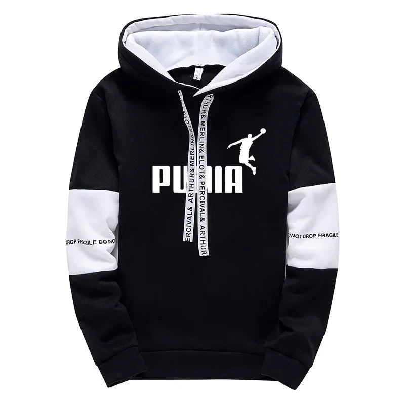 DOUSE Men's Printed Tracksuit Set – Casual Jogger Hoodie & Sweatpants