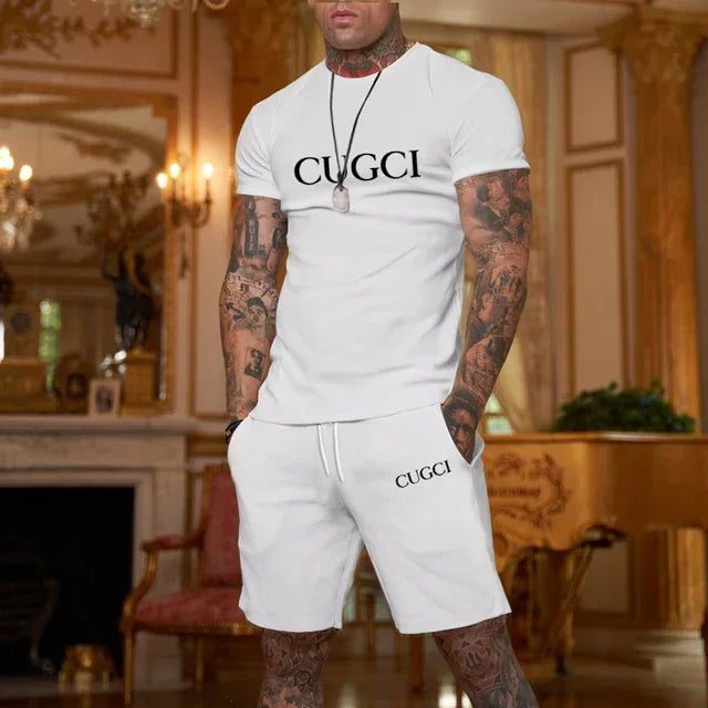 Men's Summer Casual T-Shirt & Shorts Set