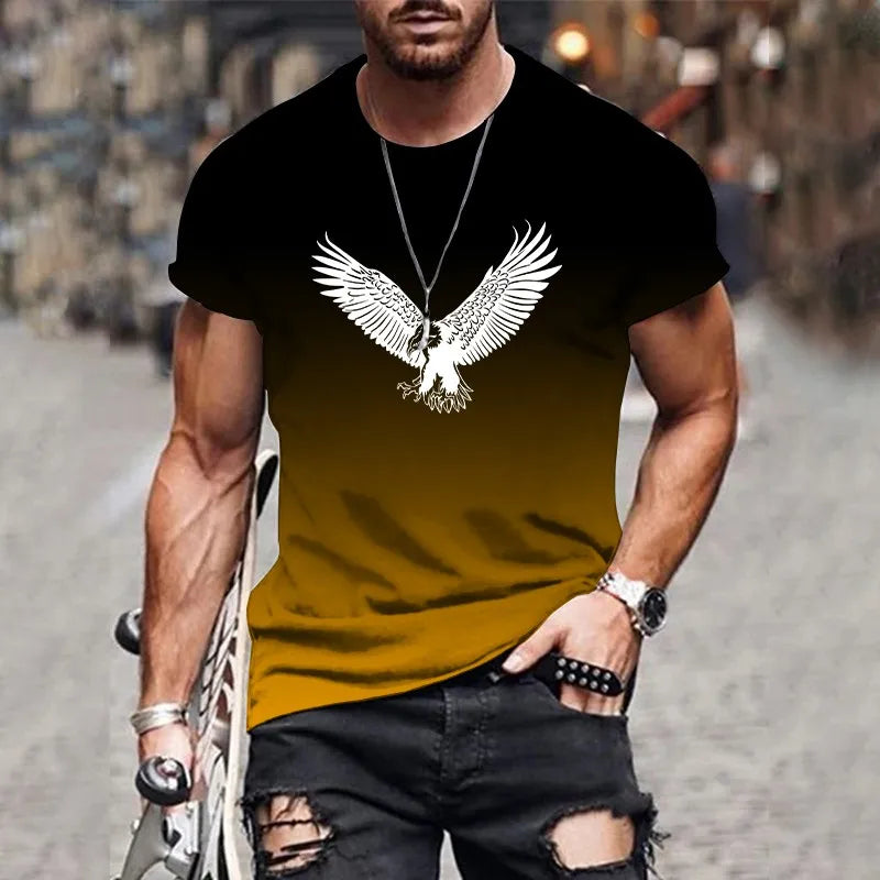 Men's 3D Print Oversized Breathable T-Shirt