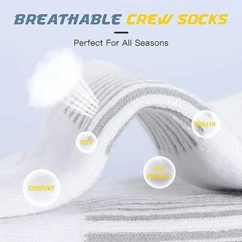 Men's Performance Crew Socks (6 or 12 Pairs)
