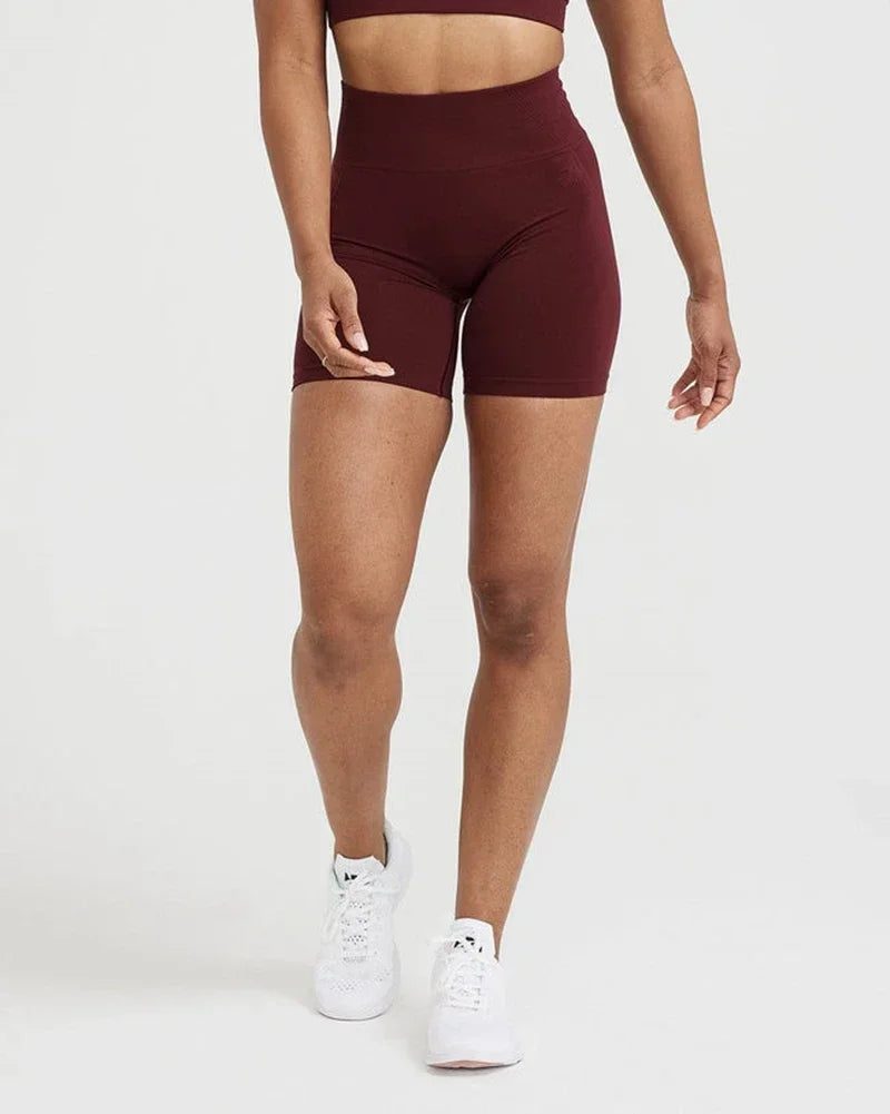 Women's High-Waist Seamless Scrunch Shorts
