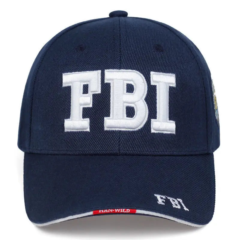 Letter-Embroidered Snapback Cap