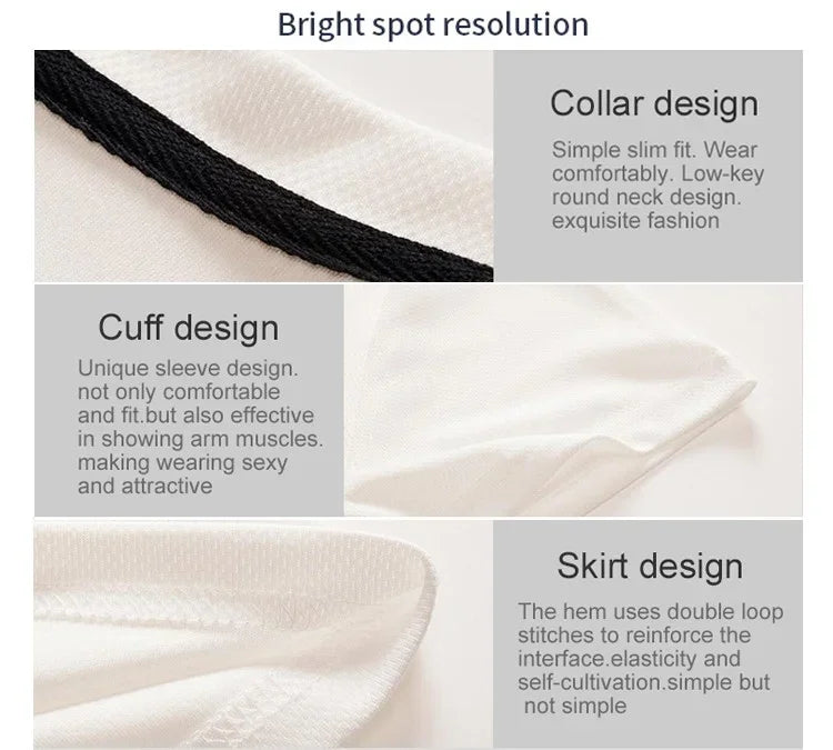 Men's Gradient Letter Print Casual T-Shirt