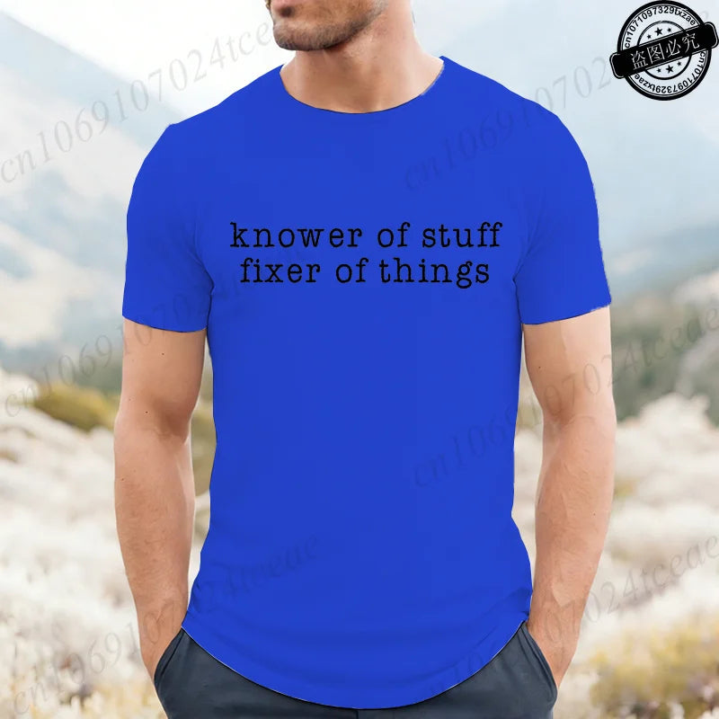 Men's 'Knower of Stuff' Funny Graphic T-Shirt