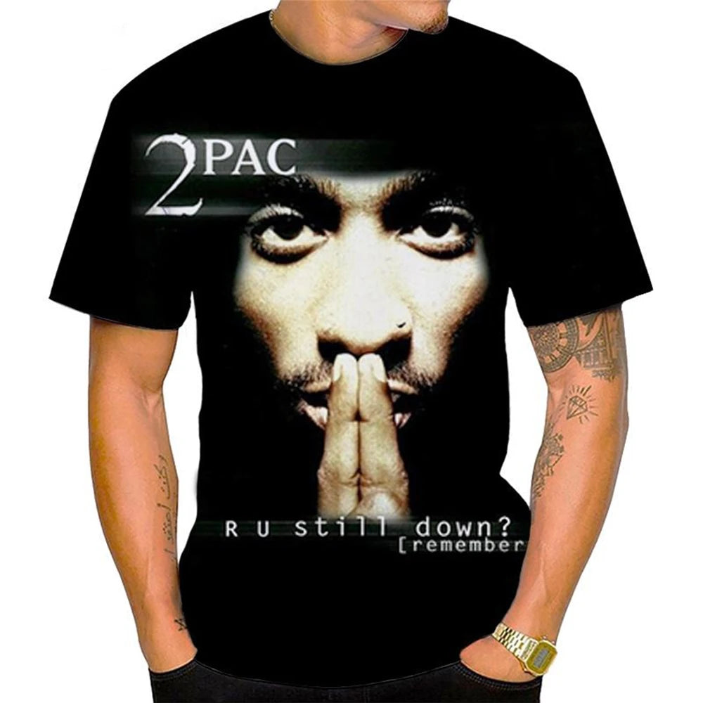 Unisex Hip-Hop 3D Print Short-Sleeve T-Shirt
