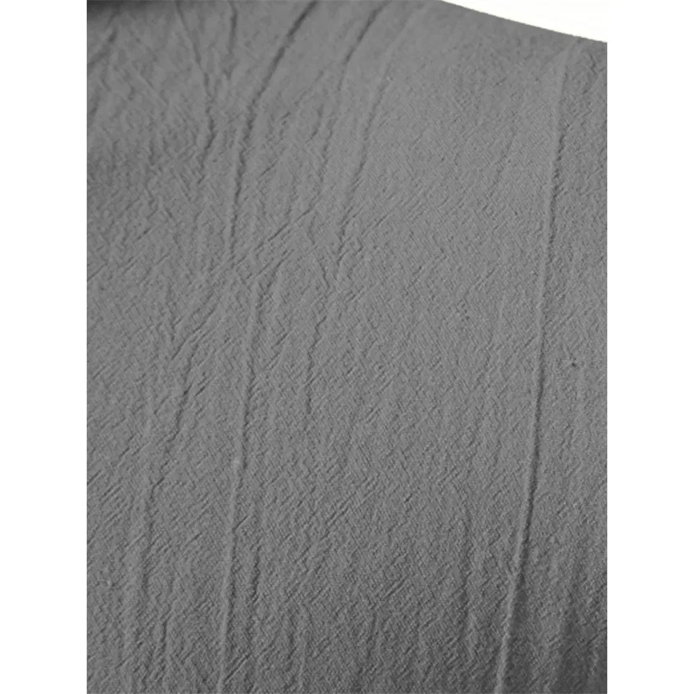 Men's Cotton Linen V-Neck Retro Shirt