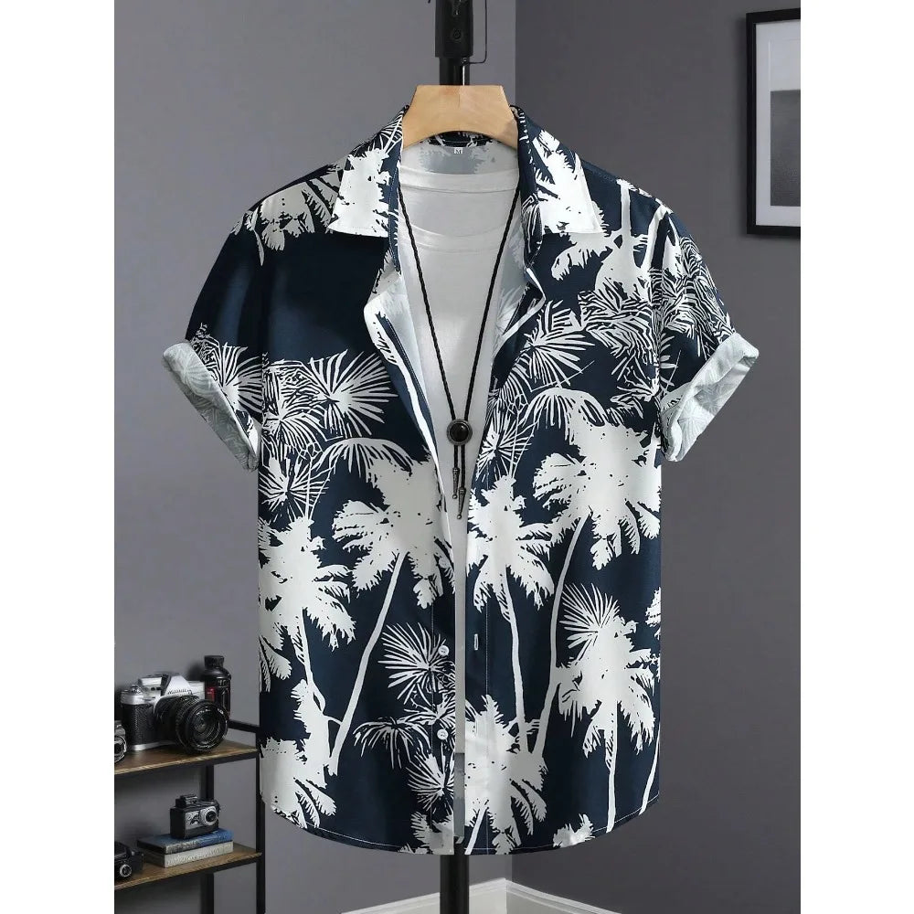 Men's Hawaiian Print Casual Shirt