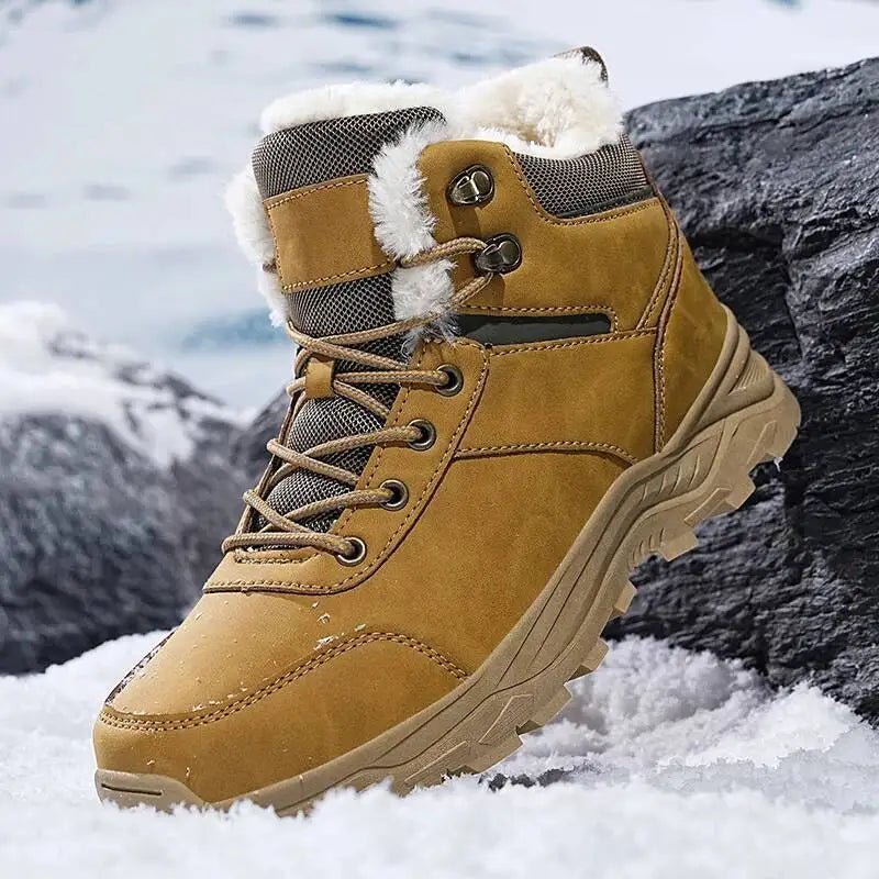 Men's Fleece-Lined High-Top Snow Boots