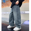 Boys' Wide-Leg Straight Denim Jeans