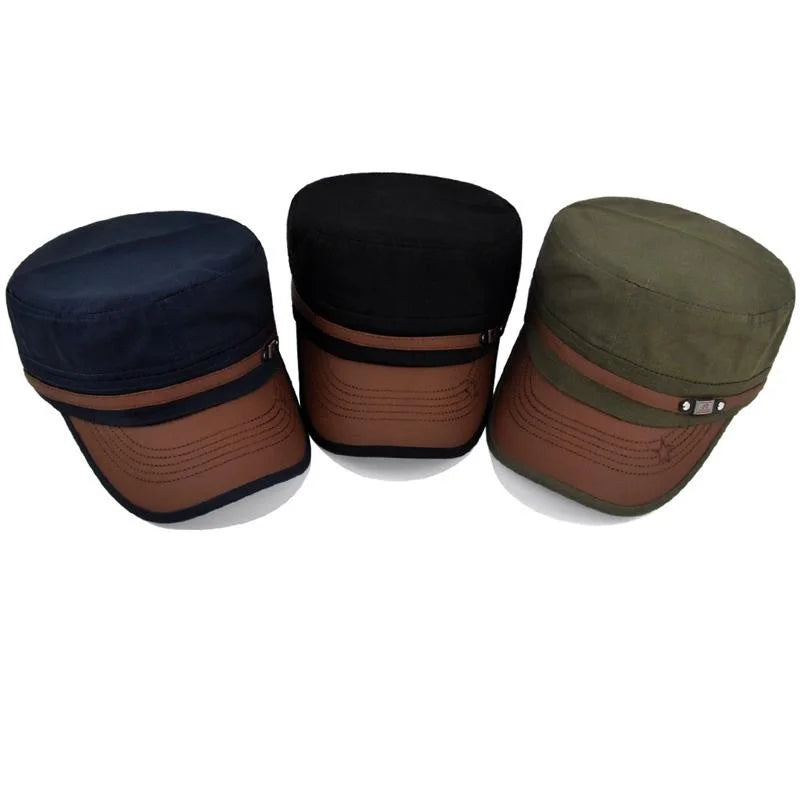Embroidered Flat Cap