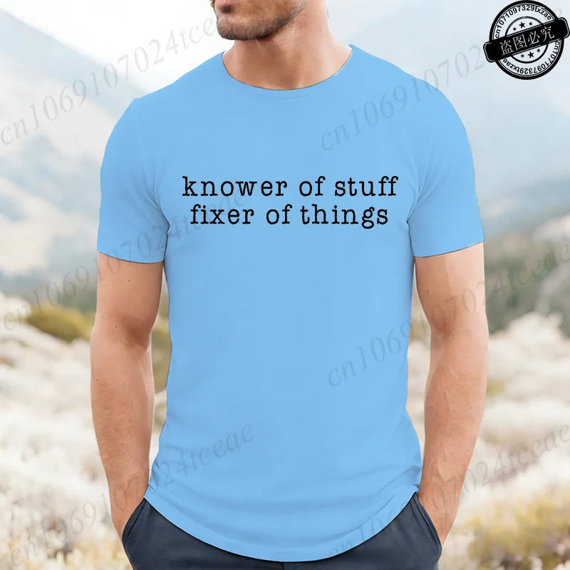 Men's 'Knower of Stuff' Funny Graphic T-Shirt