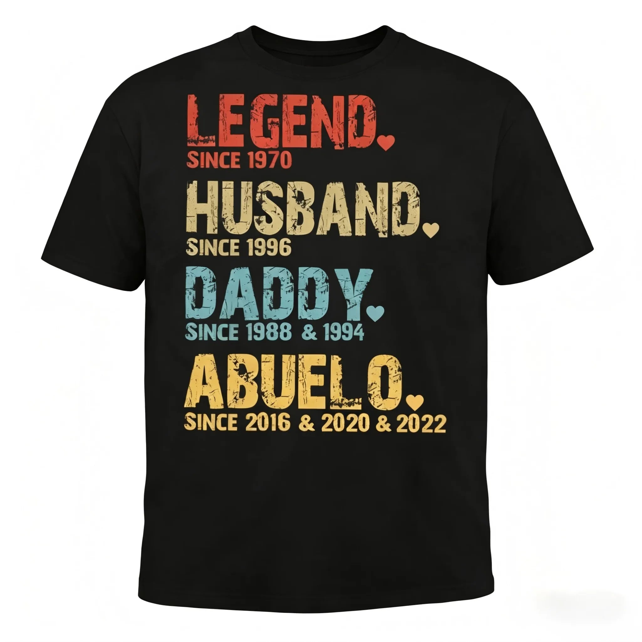 Men's Personalised Dad & Grandpa Graphic T-Shirt