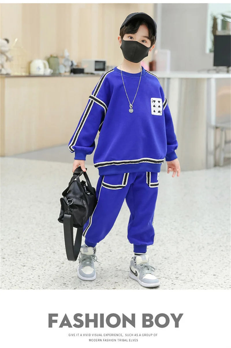 Boys' Casual Sweatshirt & Pants 2-Piece Set
