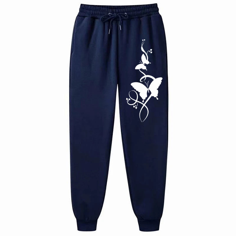 Women's Hip-Hop Print Drawstring Sweatpants