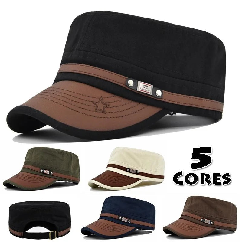 Embroidered Flat Cap