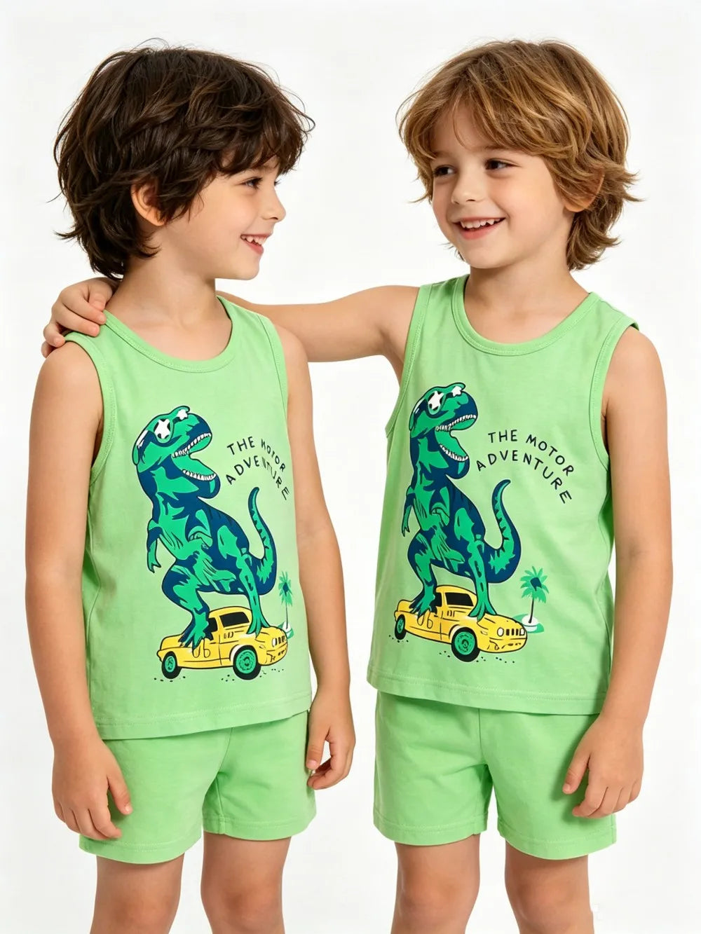 Kids' Vest & Shorts Summer Tank Set