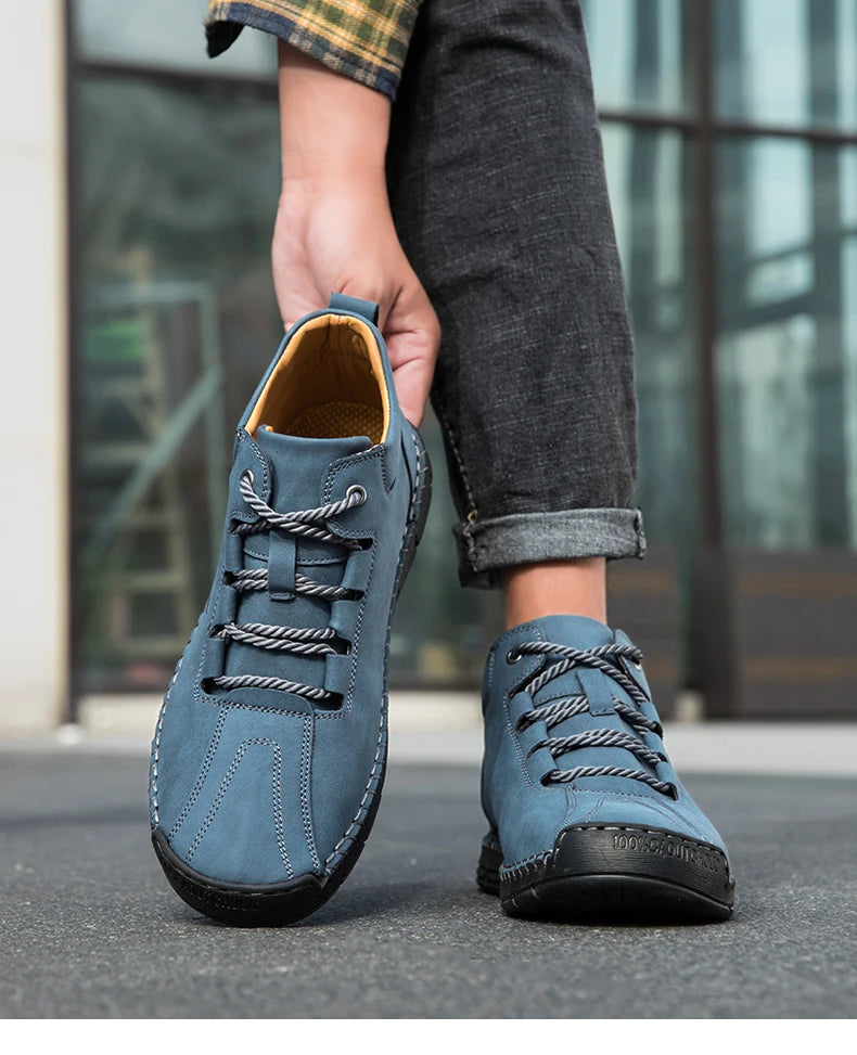 Men's Handmade Leather Outdoor Ankle Boots