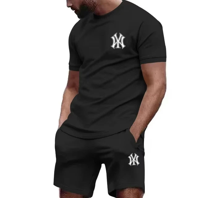 Men's Running T-Shirt & Shorts Sports Set
