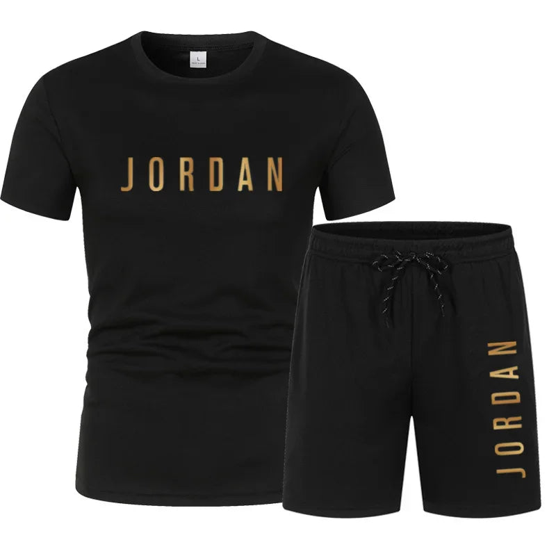 Men's Trendy Sports T-Shirt & Shorts Set